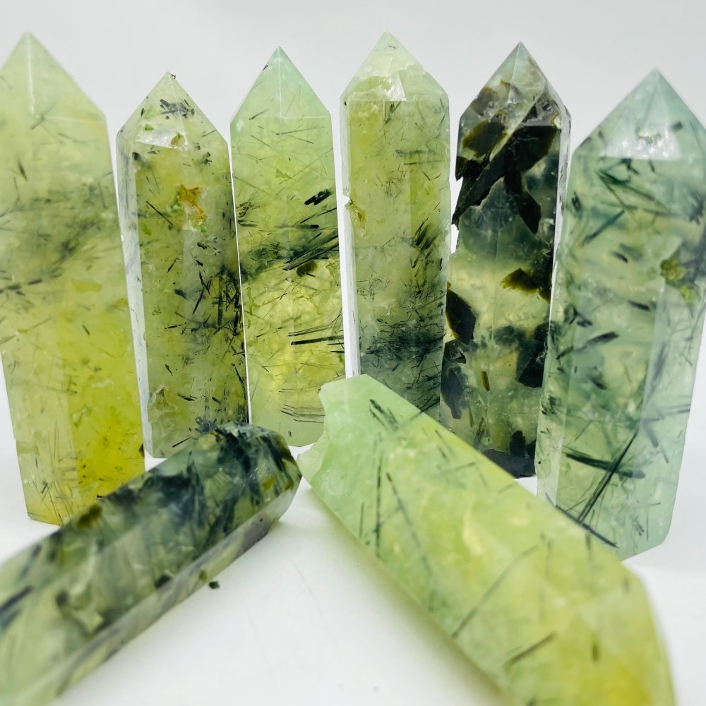 Green Prehnite Tower Point Wholesale -Wholesale Crystals