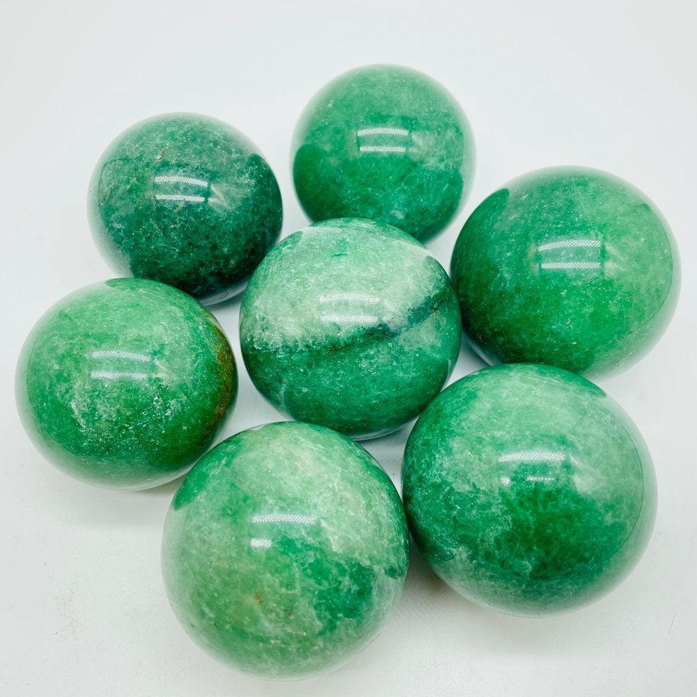 Green Strawberry Quartz Spheres Wholesale -Wholesale Crystals
