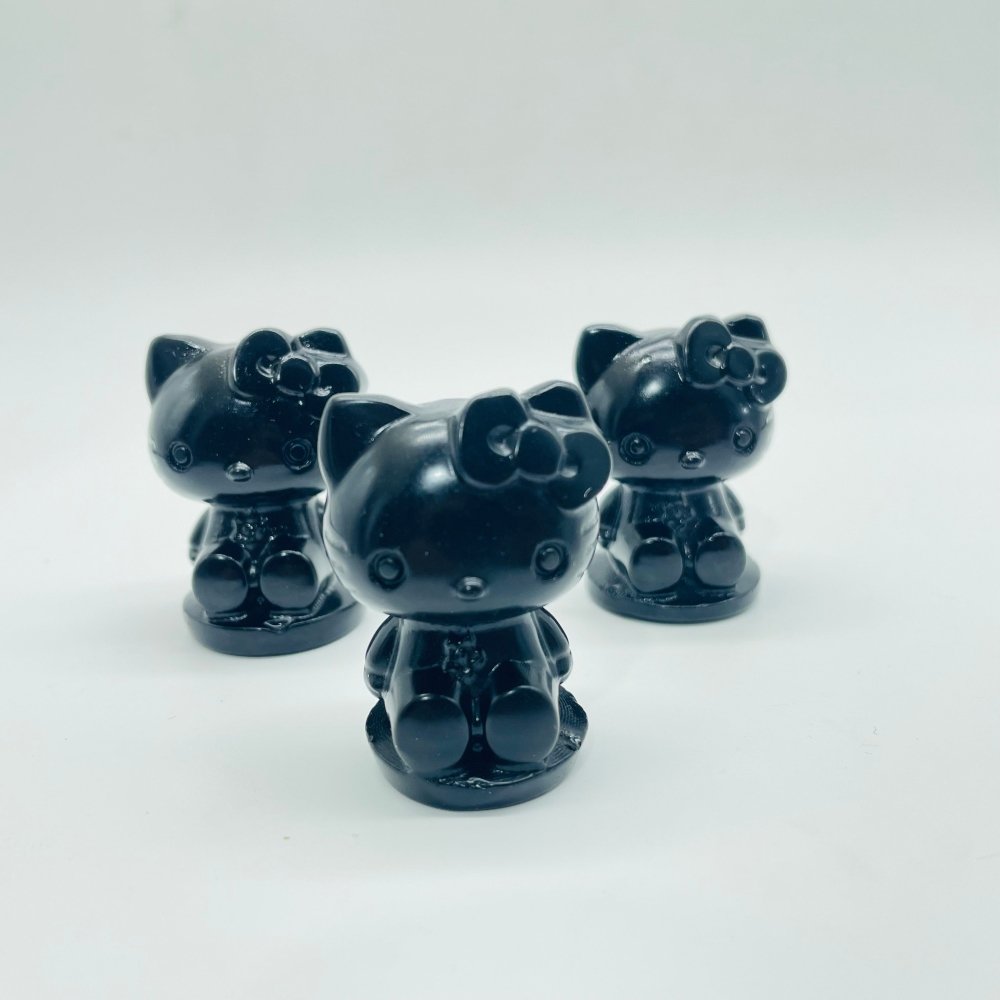 Hello kitty Carving Obsidian Howlite Wholesale -Wholesale Crystals