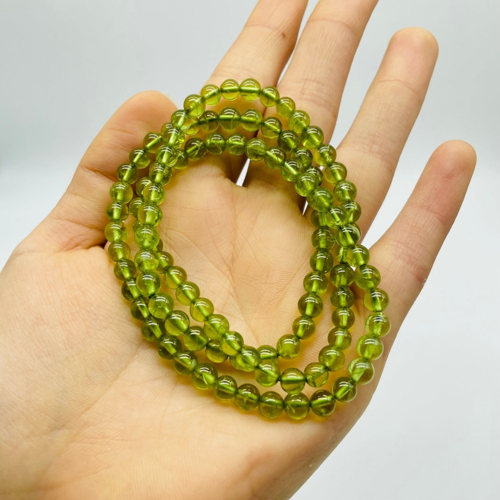 High Grade 3-Loop Peridot Bracelet/Necklace (HGUB05) -Wholesale Crystals