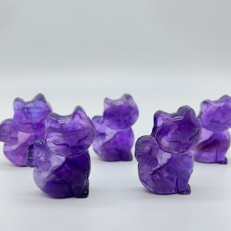 High Quality Amethyst Cat Carving Wholesale -Wholesale Crystals