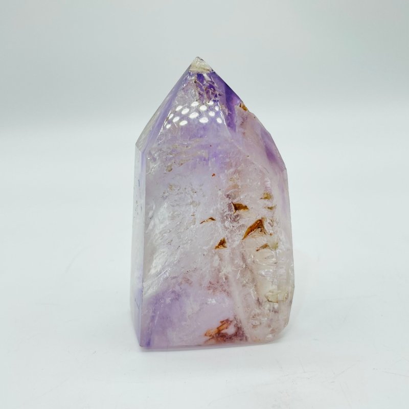 High Quality Amethyst Enhydro Quartz Tower With Moving Bubble -Wholesale Crystals