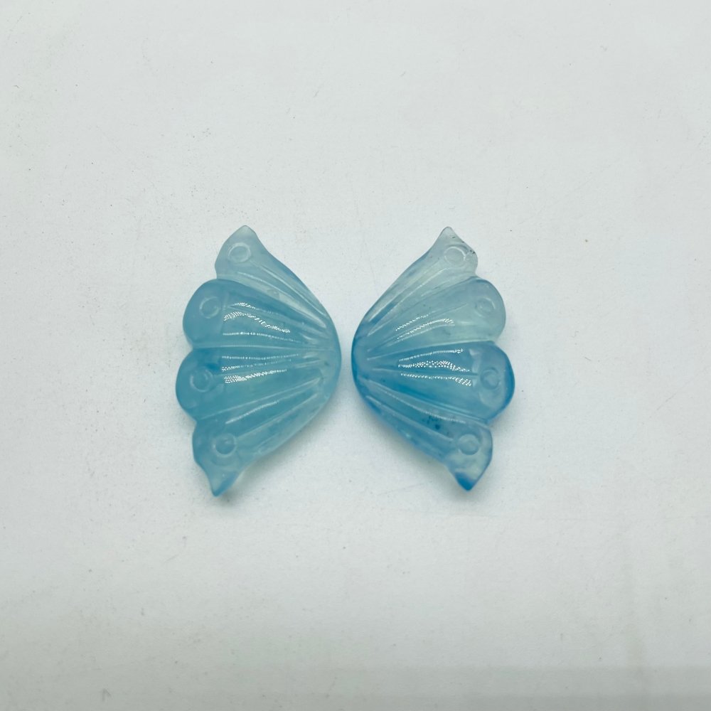 High Quality Aquamarine Butterfly Wing Carving Wholesale -Wholesale Crystals