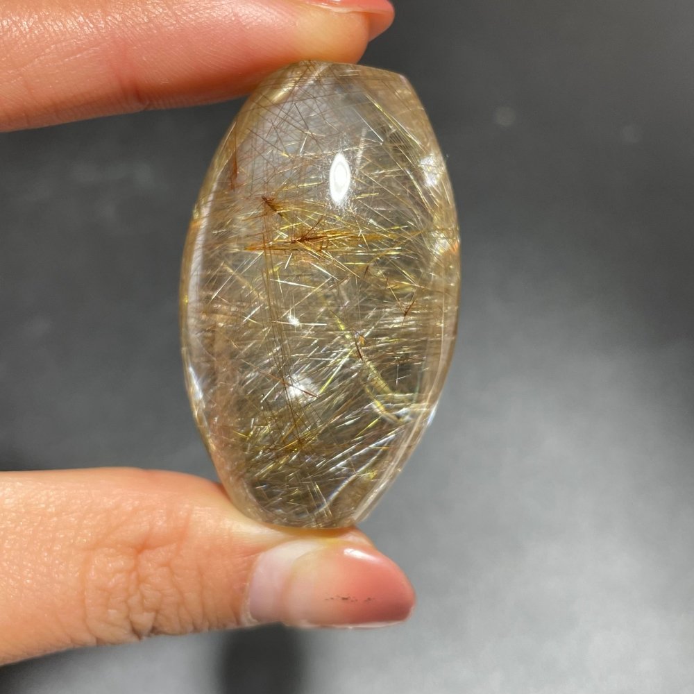 High Quality Barrel Shape Golden Rutile Quartz -Wholesale Crystals