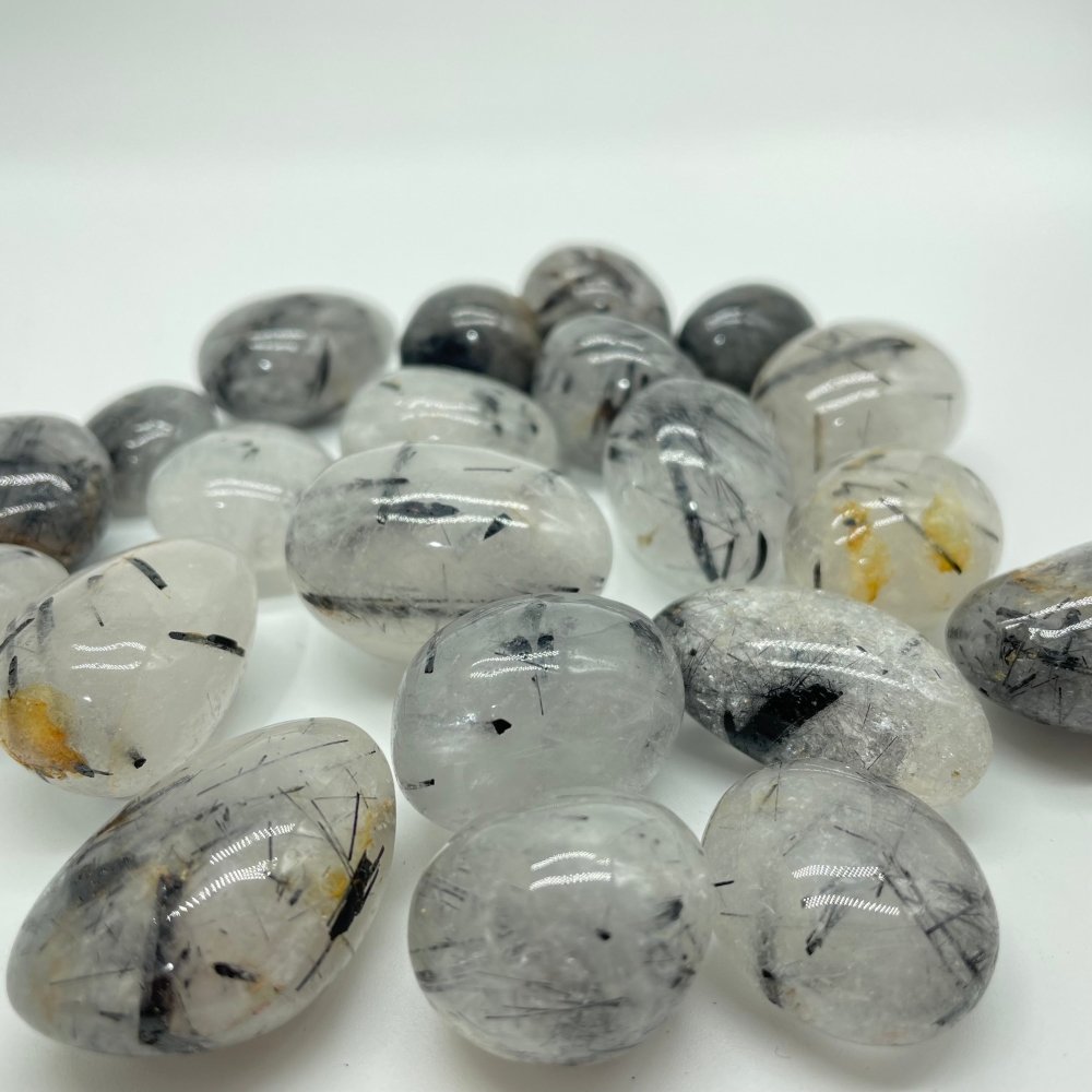 High Quality Black Tourmaline Mixed Quartz Tumbled Wholesale -Wholesale Crystals
