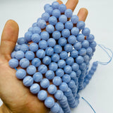 High Quality Blue Lace Agate Bracelet Strand Beads Wholesale -Wholesale Crystals
