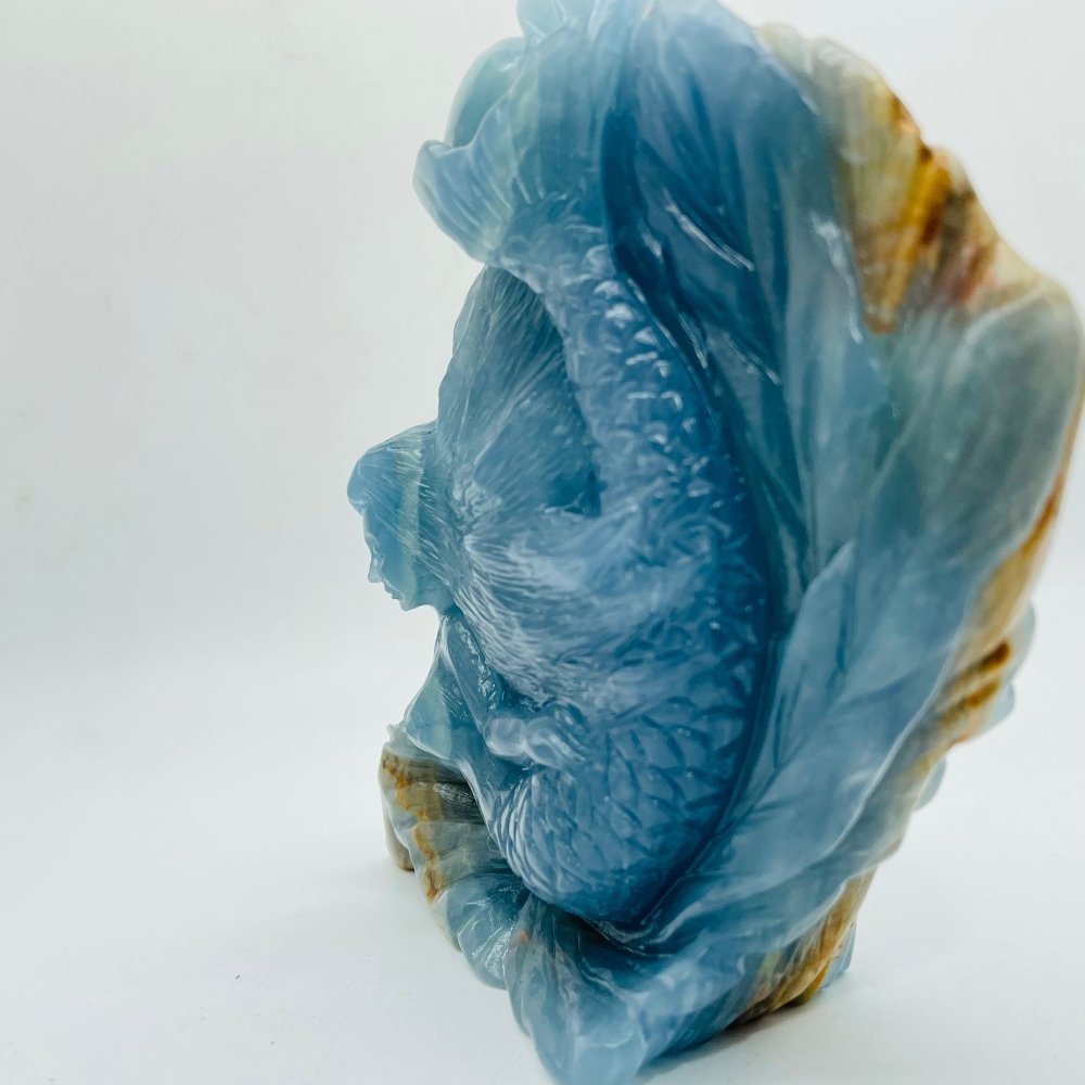 High Quality Blue Onyx Mermaid Carving -Wholesale Crystals