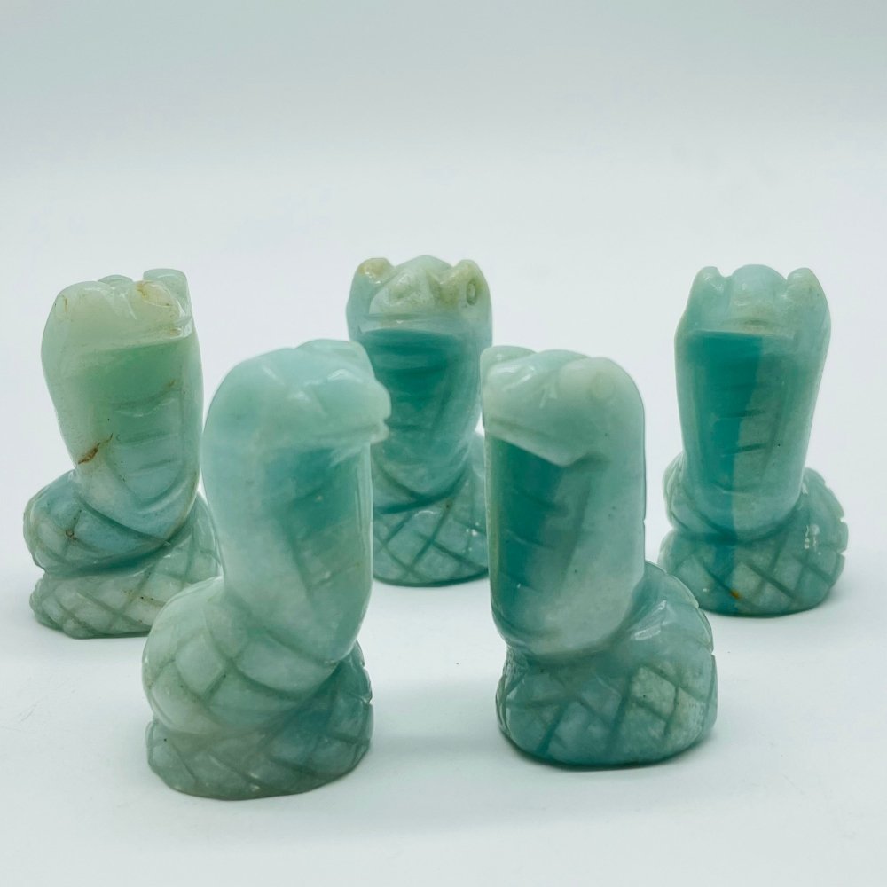 High Quality Caribbean Calcite Snake Cobra Carving Crystal Wholesale -Wholesale Crystals