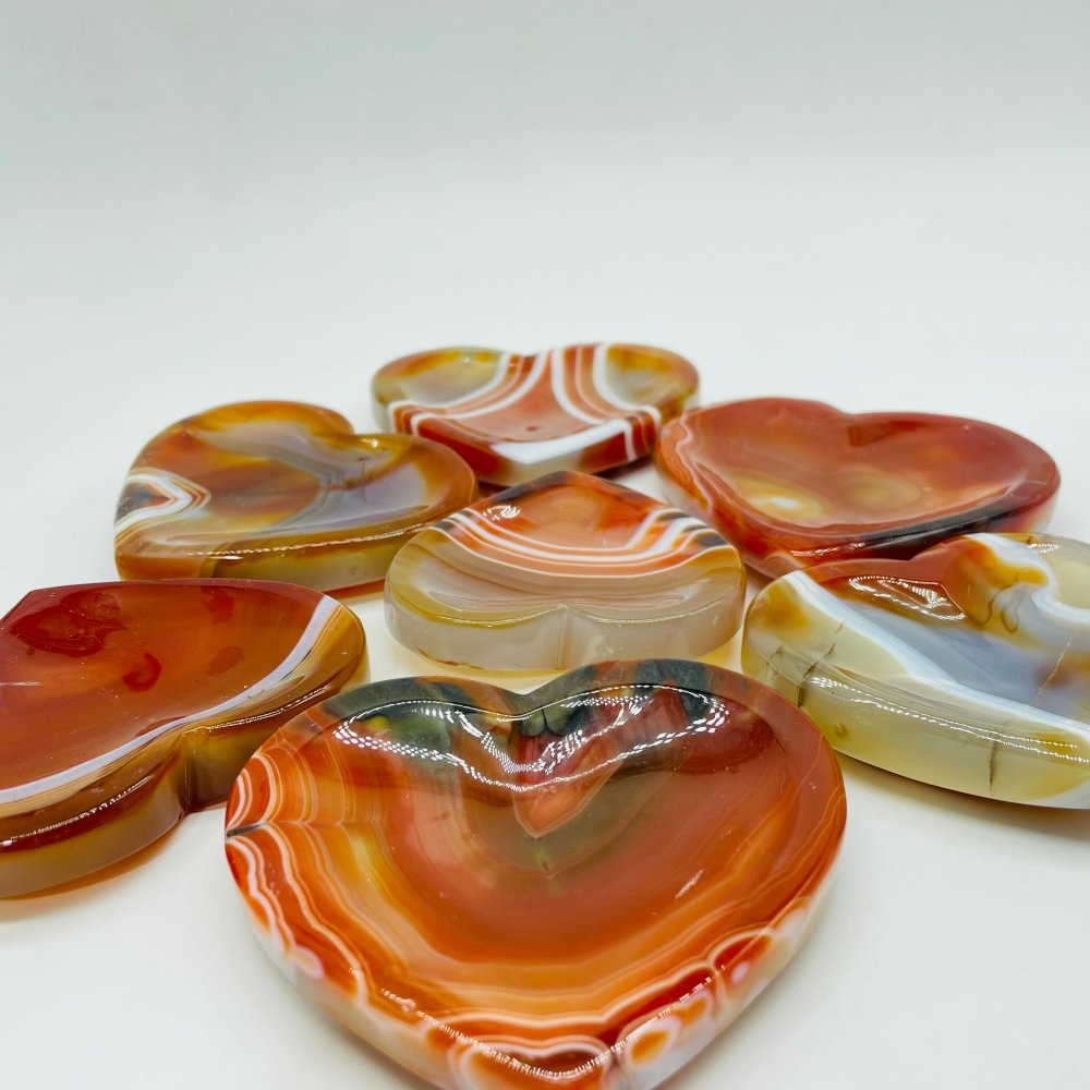 High Quality Carnelian Heart Bowl Shallow Bowl Wholesale -Wholesale Crystals