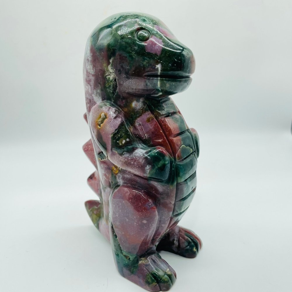 High Quality Colorful Ocean Jasper Baby Dinosaur Carving -Wholesale Crystals