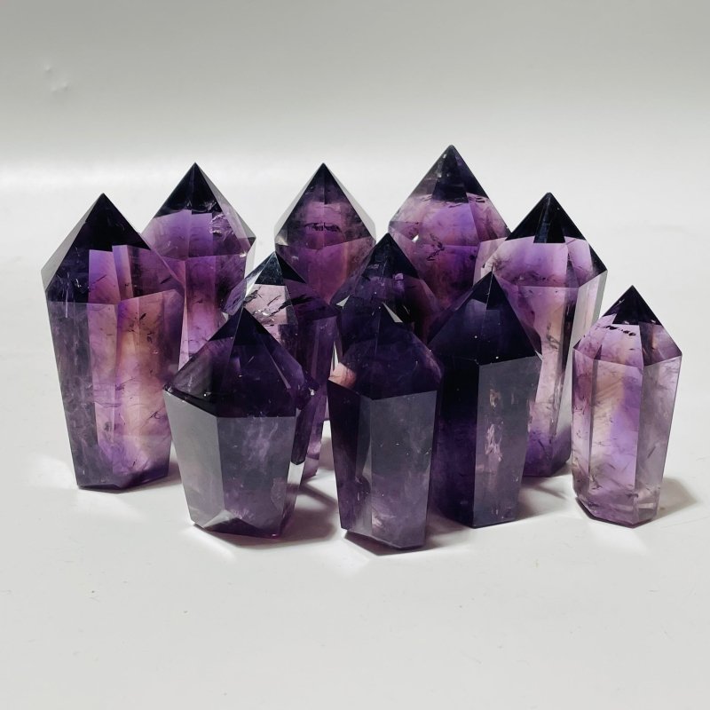 High Quality Deep Purple Amethyst Point Wholesale -Wholesale Crystals