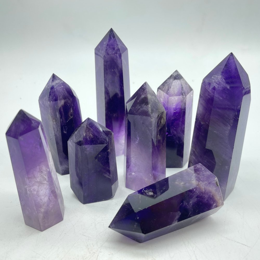 High Quality Deep Purple Amethyst Tower Point Wholesale -Wholesale Crystals