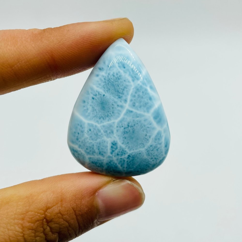 High Quality Dominican Republic Larimar Waterdrop Shape Diy Pendant -Wholesale Crystals