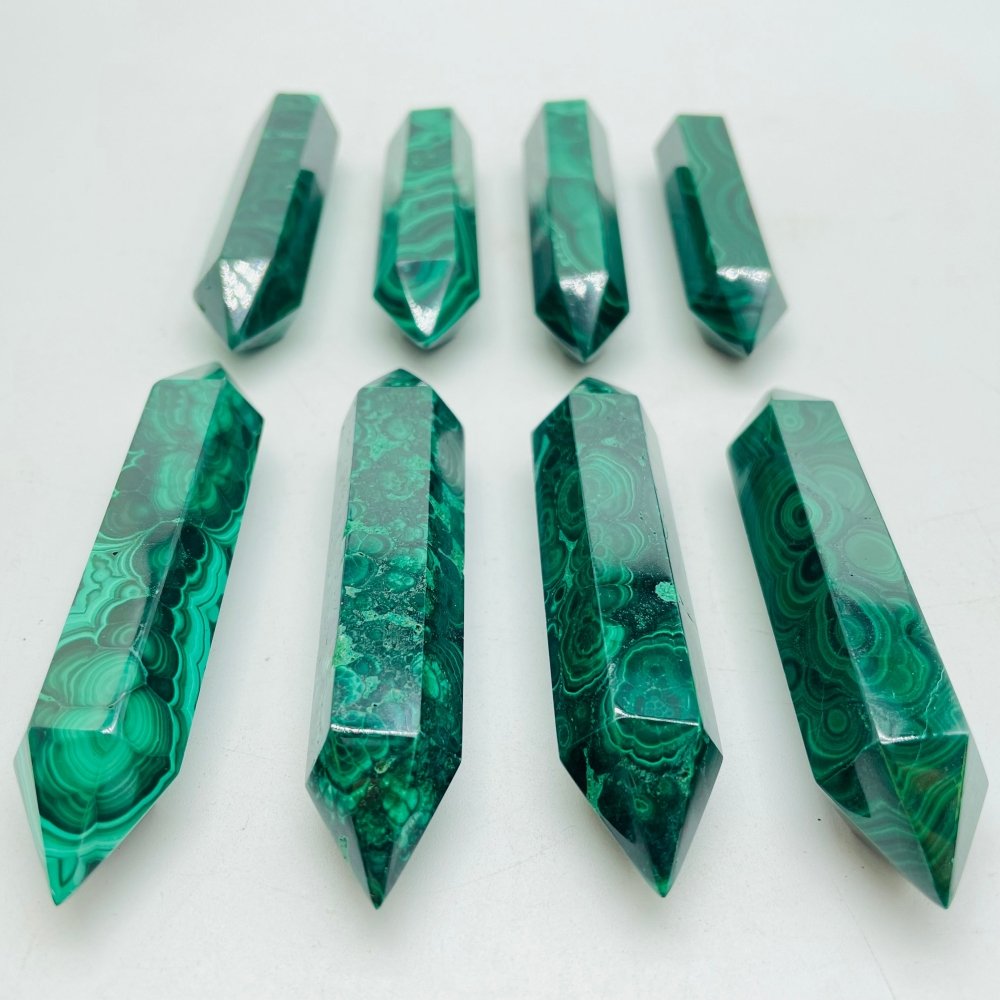 High Quality Double Points Malachite Tower Wholesale -Wholesale Crystals