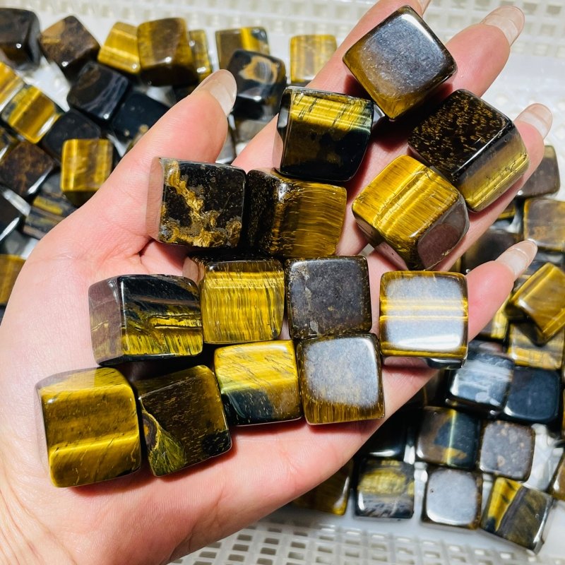 High Quality Gold Tiger Eye Cube Tumbled Wholesale -Wholesale Crystals