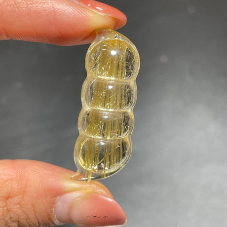 High Quality Golden Rutile Sugar Pea Carving Snap Pea -Wholesale Crystals