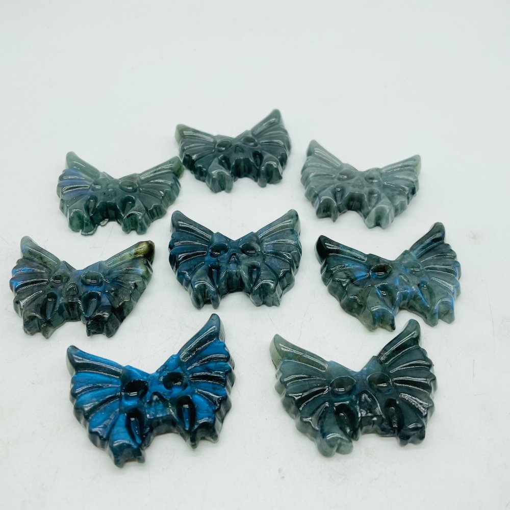 High Quality Labradorite Butterfly Skull Carving Wholesale -Wholesale Crystals