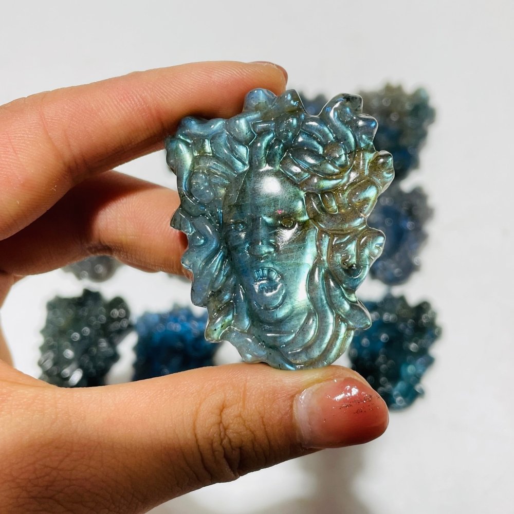 High Quality Labradorite Medusa Carving Wholesale -Wholesale Crystals