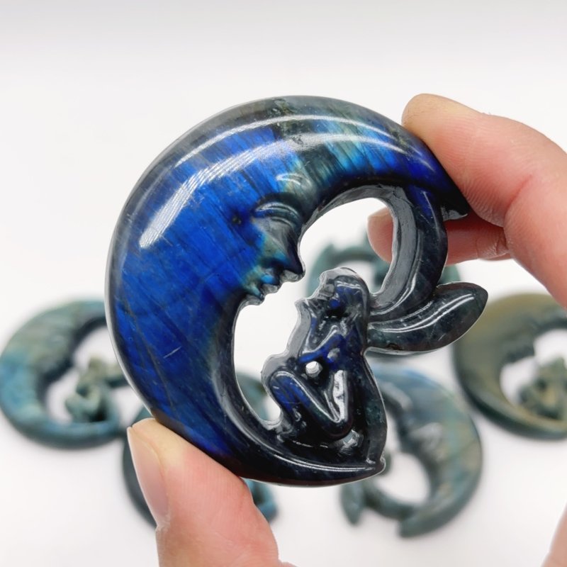 High Quality Labradorite Moon Fairy Carystal Carving Wholesale -Wholesale Crystals