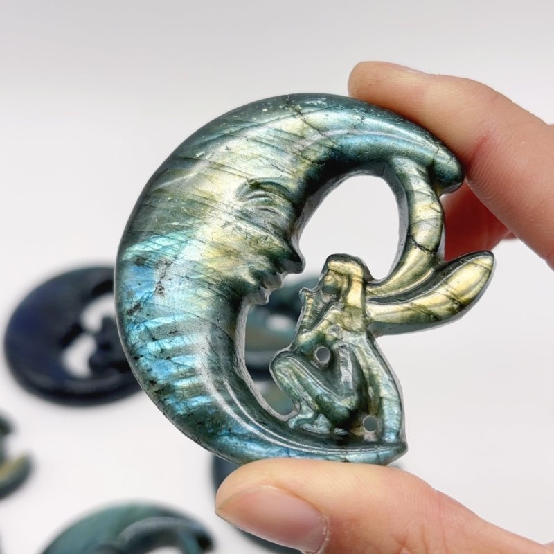 High Quality Labradorite Moon Fairy Carystal Carving Wholesale -Wholesale Crystals