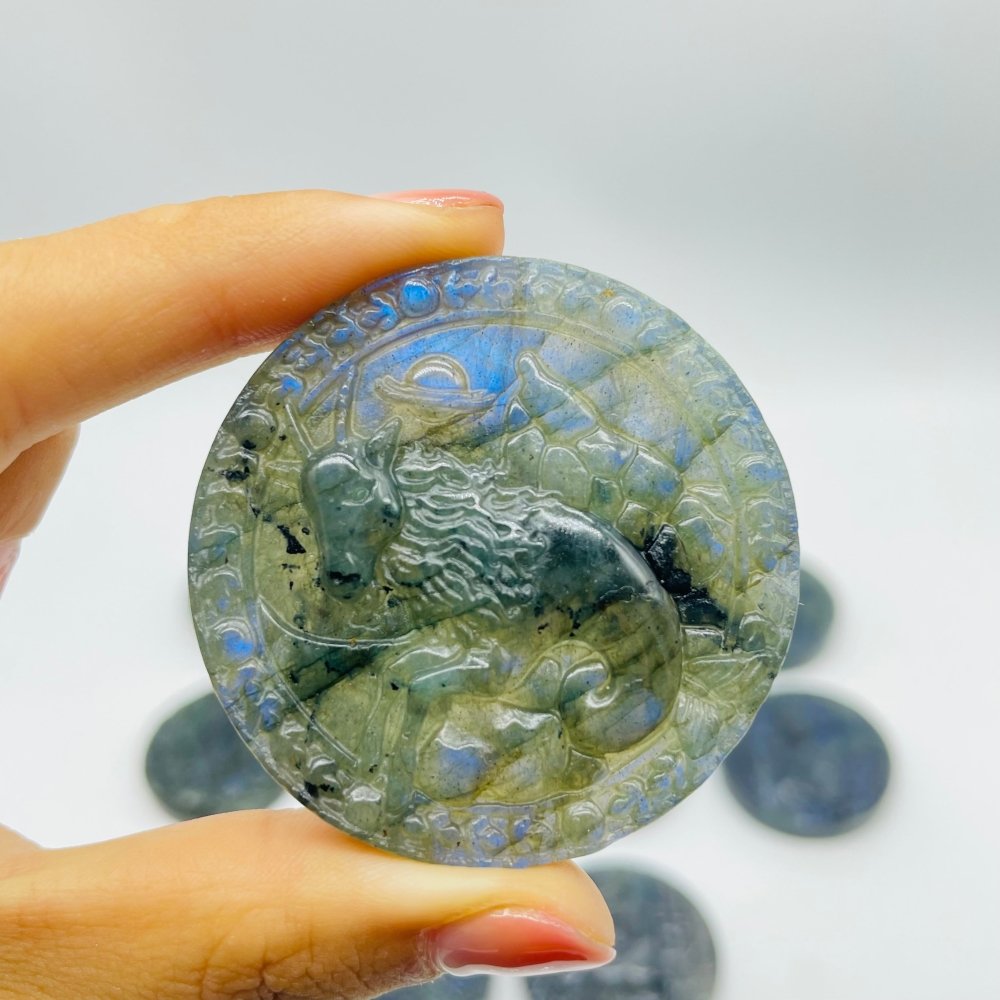 High Quality Labradorite Twelve Constellations Carving Wholesale -Wholesale Crystals