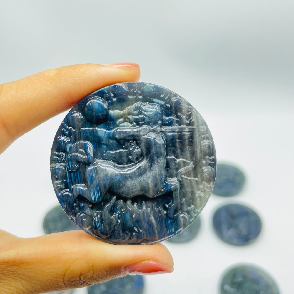 High Quality Labradorite Twelve Constellations Carving Wholesale -Wholesale Crystals