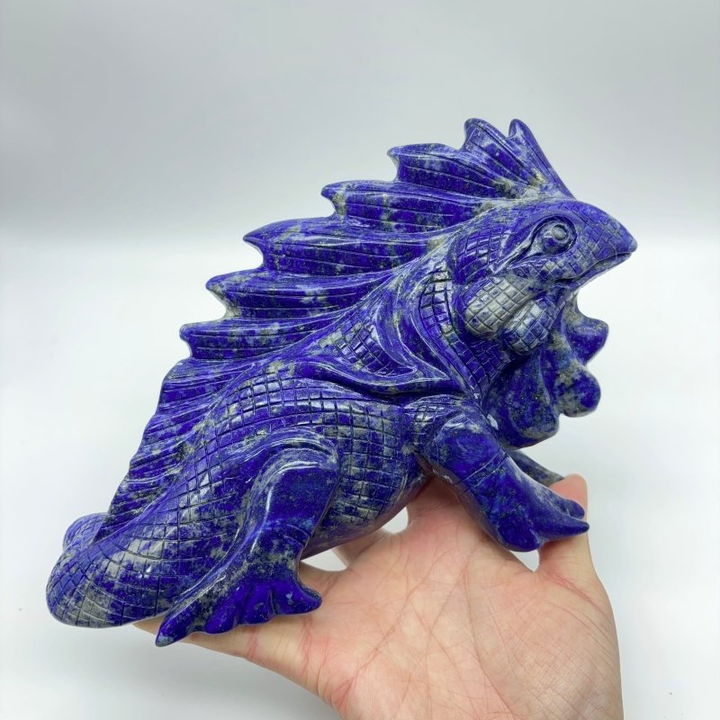 High Quality Lapis Lazuli Chameleon Lizard Carving -Wholesale Crystals