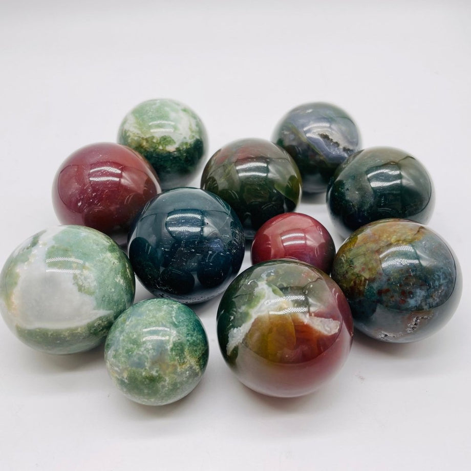 XXL Moss Agate Sphere shops