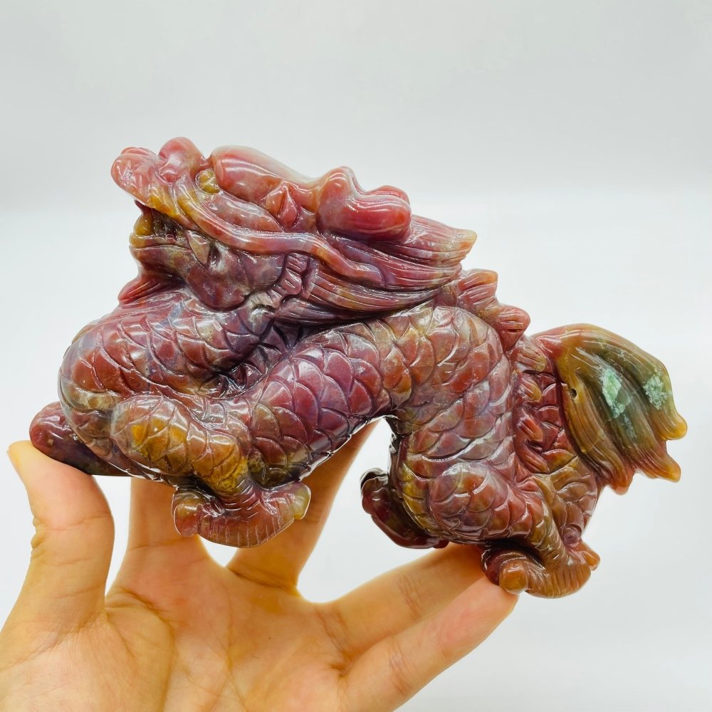 High Quality Ocean Jasper China Dragon Carving -Wholesale Crystals