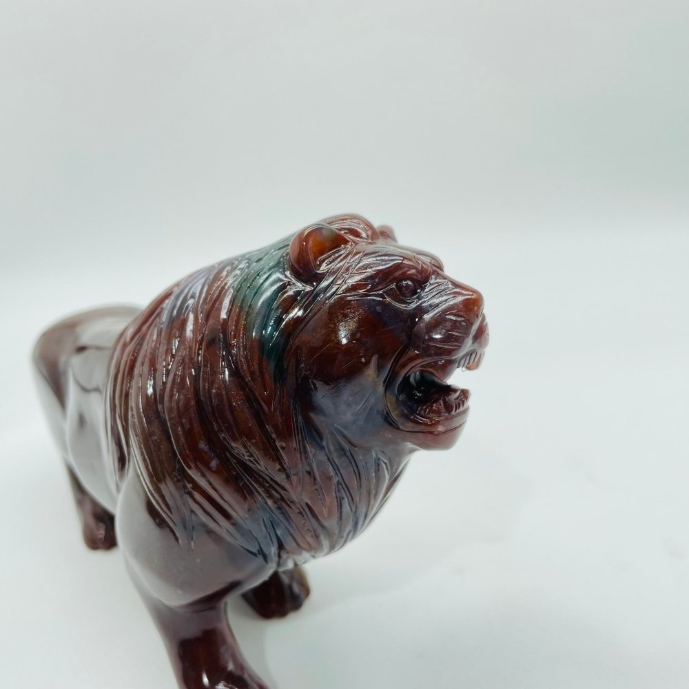 High Quality Ocean Jasper Lion Carving -Wholesale Crystals