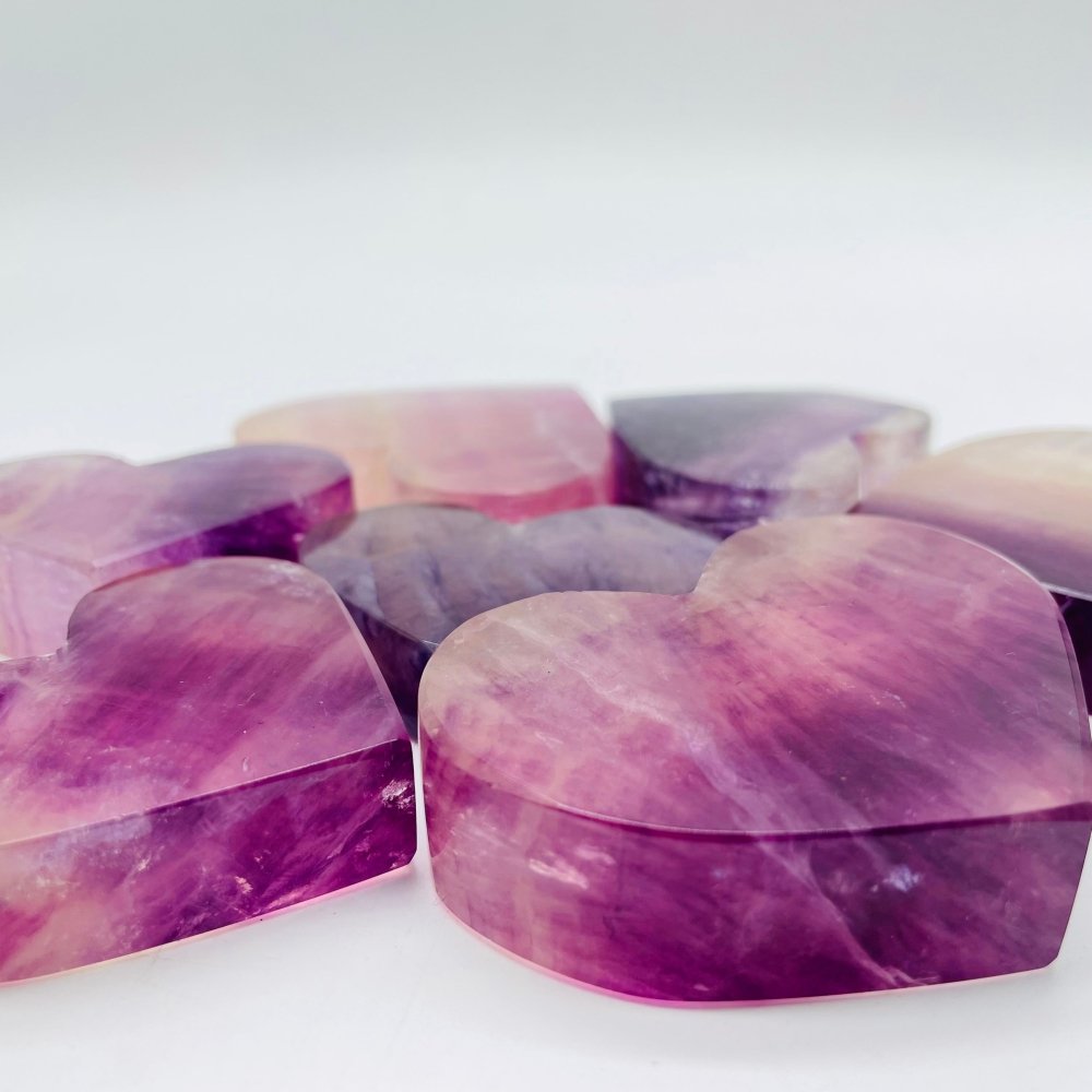 High Quality Purple Fluorite Heart Crystal Wholesale -Wholesale Crystals