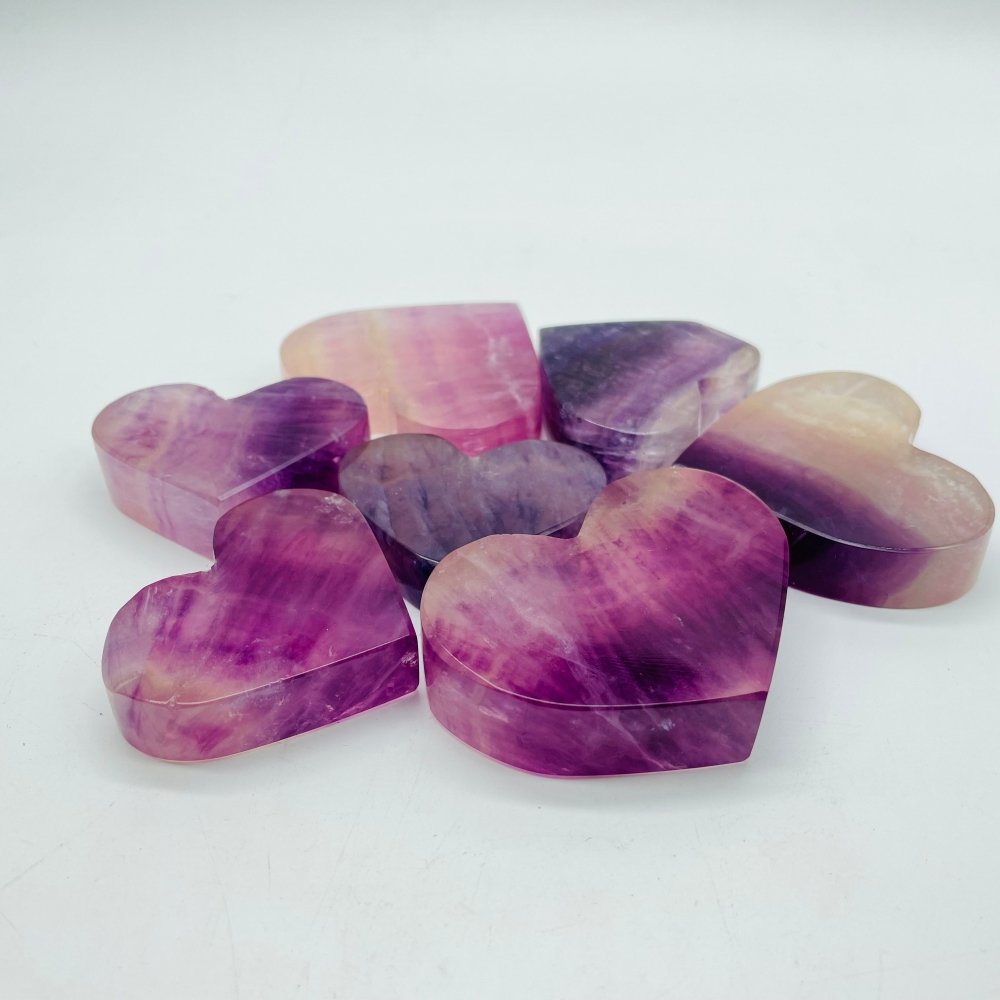 High Quality Purple Fluorite Heart Crystal Wholesale -Wholesale Crystals