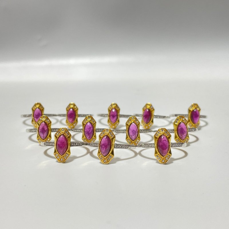 High Quality Purple Garnet S925 Sterling Silver Ring Wholesale -Wholesale Crystals