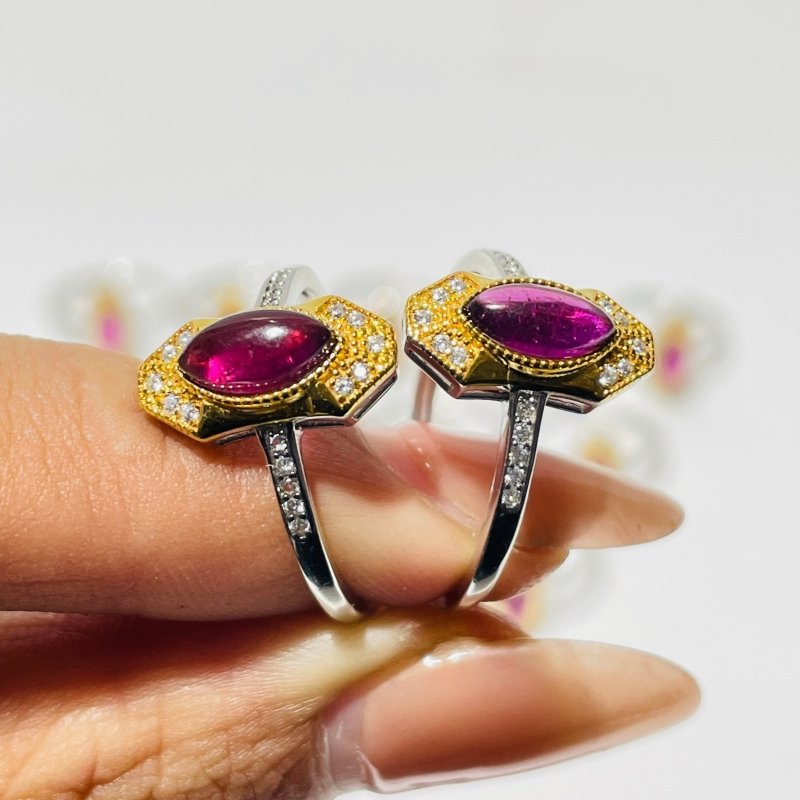 High Quality Purple Garnet S925 Sterling Silver Ring Wholesale - Wholesale Crystals