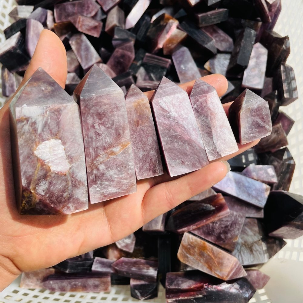 High Quality Purple Lepidolite Tower Points Wholesale -Wholesale Crystals