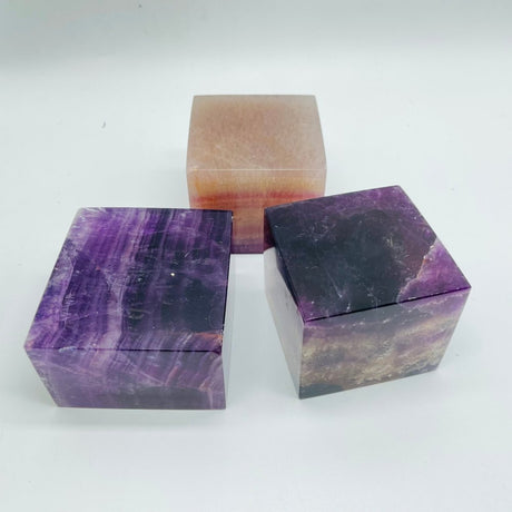 High Quality Purple Rainbow Fluorite Cube Wholesale -Wholesale Crystals
