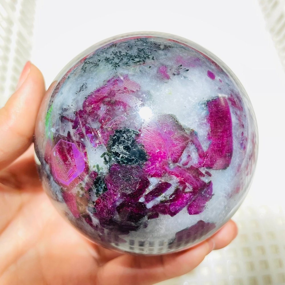 High Quality Ruby Zoisite Sphere Mixed Moonstone -Wholesale Crystals