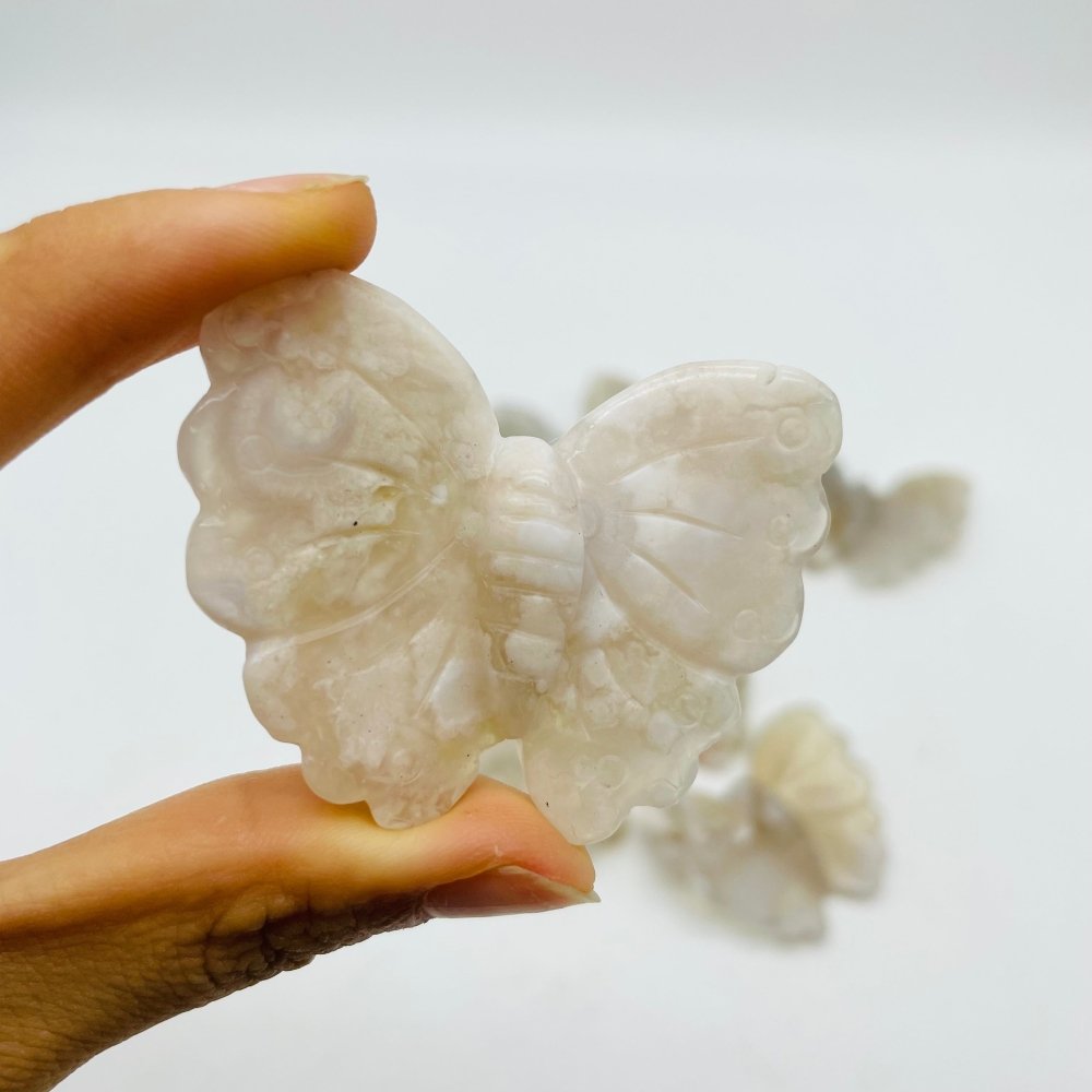 High Quality Sakura Agate Butterfly Carving Wholesale -Wholesale Crystals