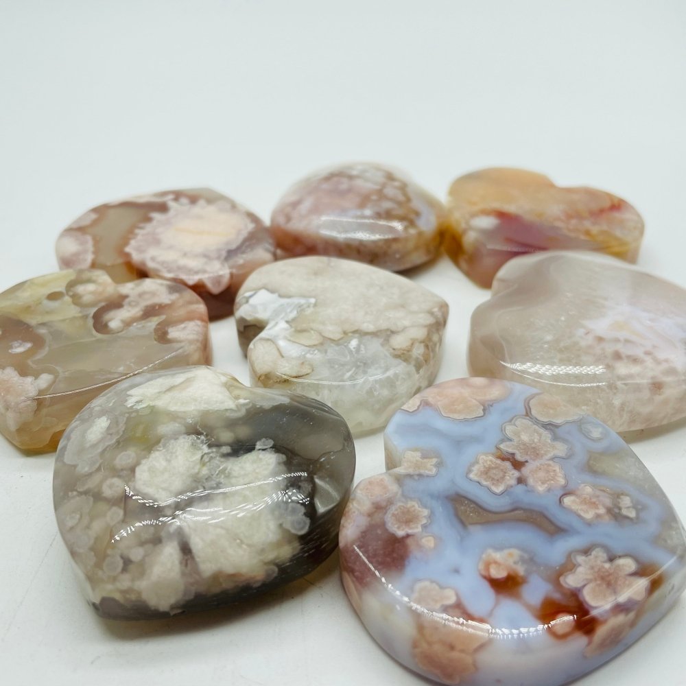 High Quality Sakura Flower Agate Heart Wholesale -Wholesale Crystals