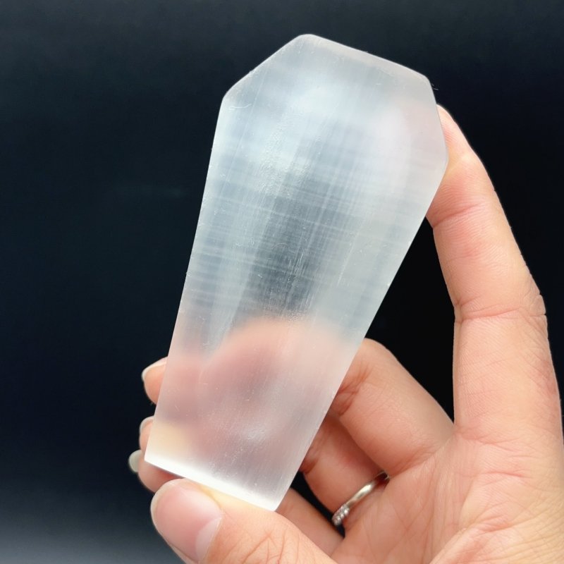 High Quality Selenite Coffin Shallow Bowl Carving Wholesale -Wholesale Crystals