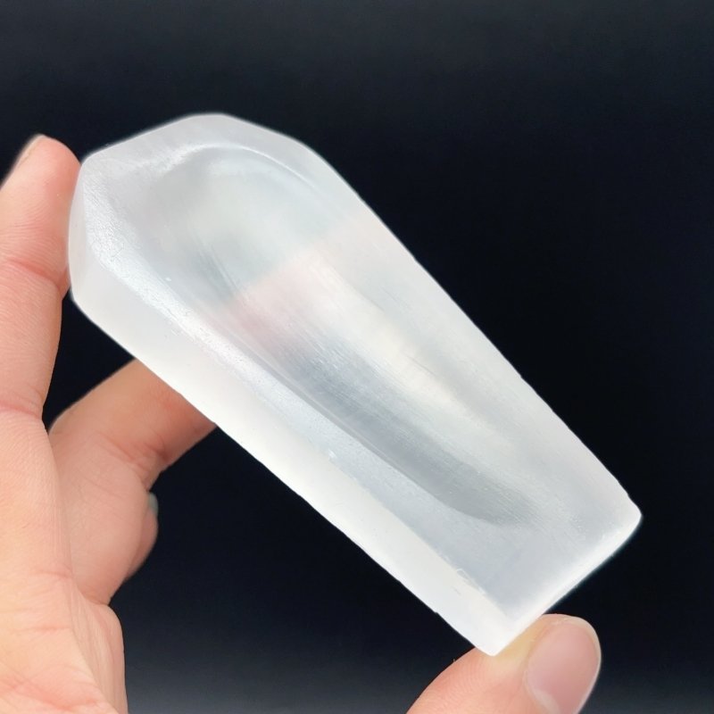 High Quality Selenite Coffin Shallow Bowl Carving Wholesale -Wholesale Crystals