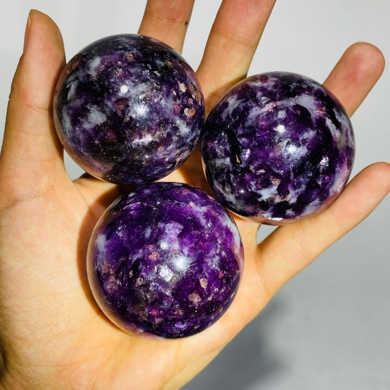 High Quality Spark Lepidolite Spheres Wholesale -Wholesale Crystals