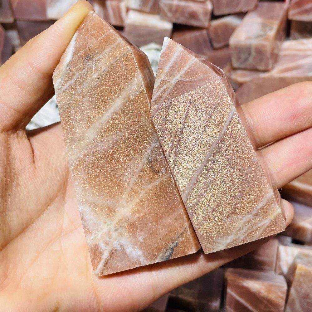 High Quality Sunstone Four-Sided Tower Point Wholesale -Wholesale Crystals