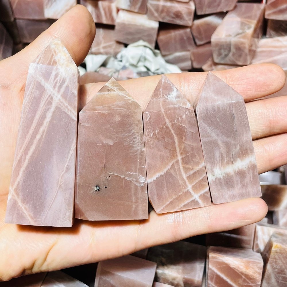 High Quality Sunstone Four-Sided Tower Point Wholesale -Wholesale Crystals