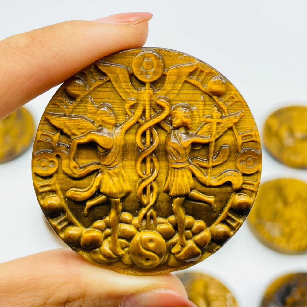 High Quality Tiger Eye Twelve Constellations Carving Wholesale -Wholesale Crystals