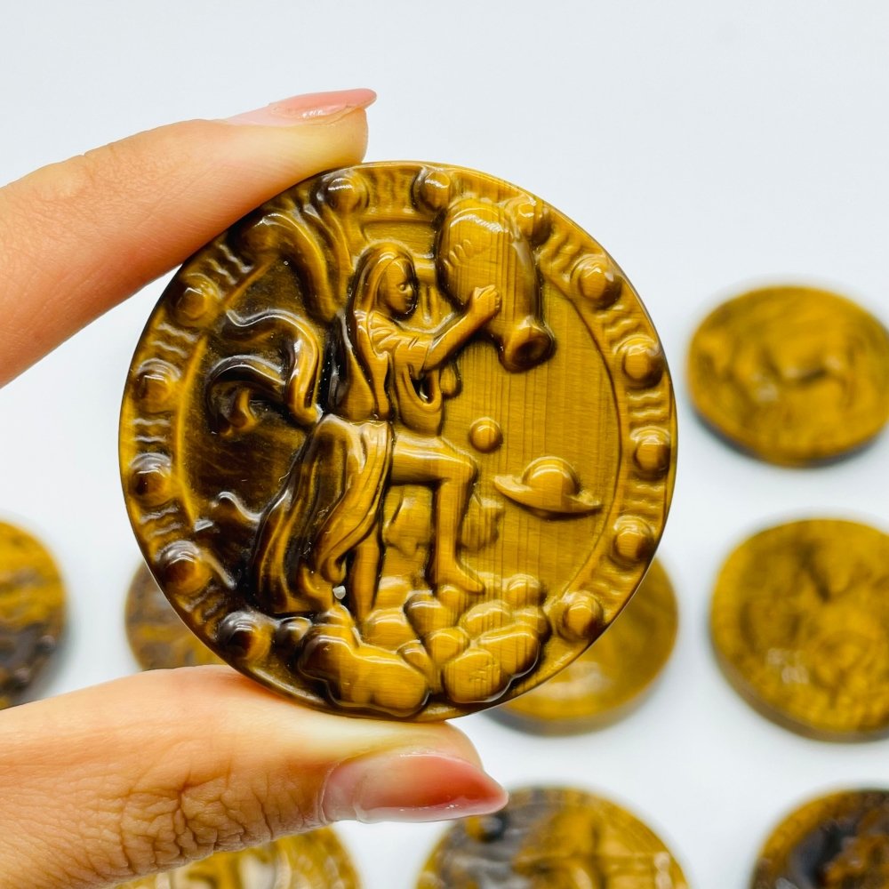 High Quality Tiger Eye Twelve Constellations Carving Wholesale -Wholesale Crystals