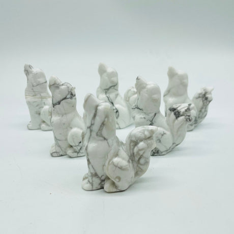 Howlite Cute Dog Carving Wholesale -Wholesale Crystals