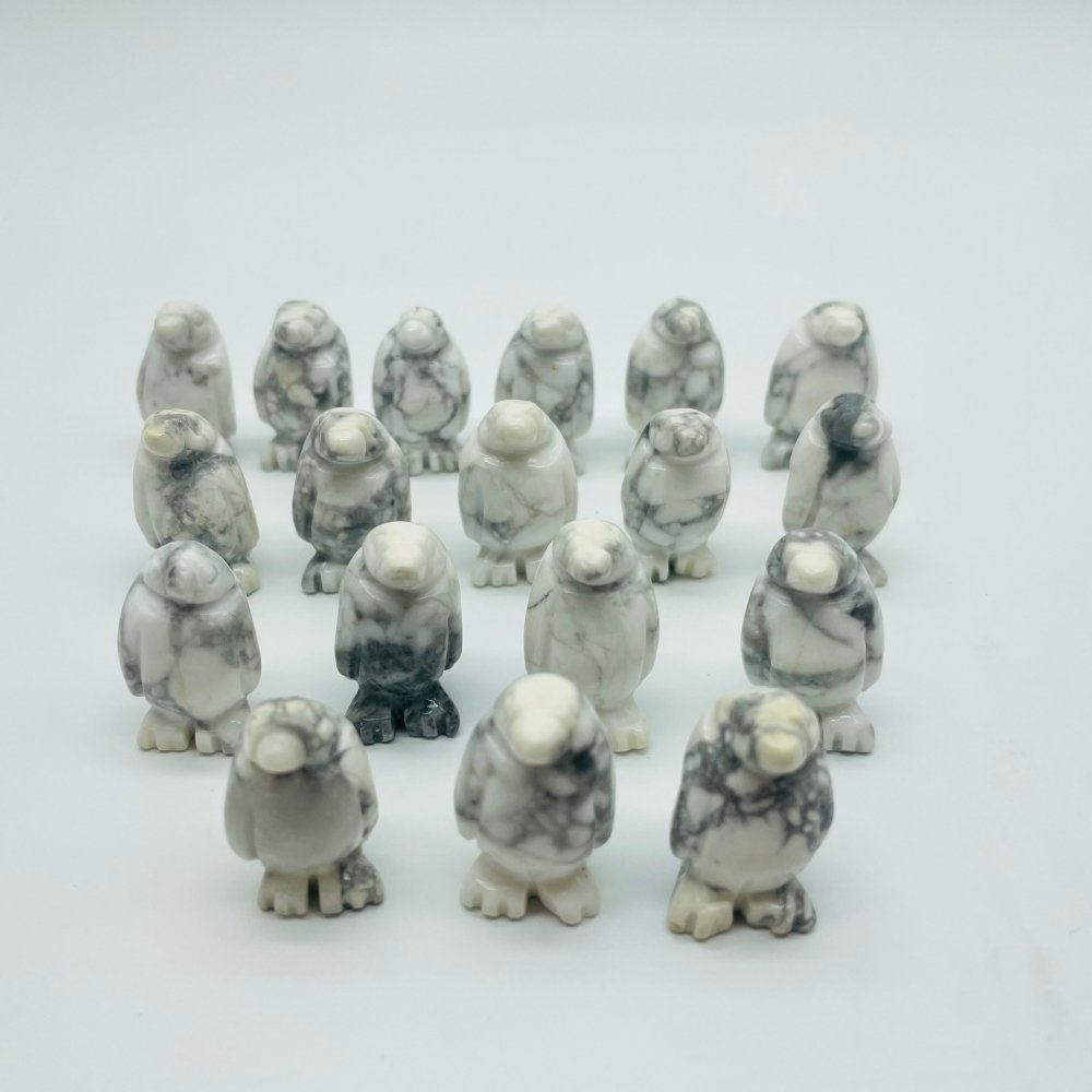 Howlite Penguin Carving Wholesale -Wholesale Crystals