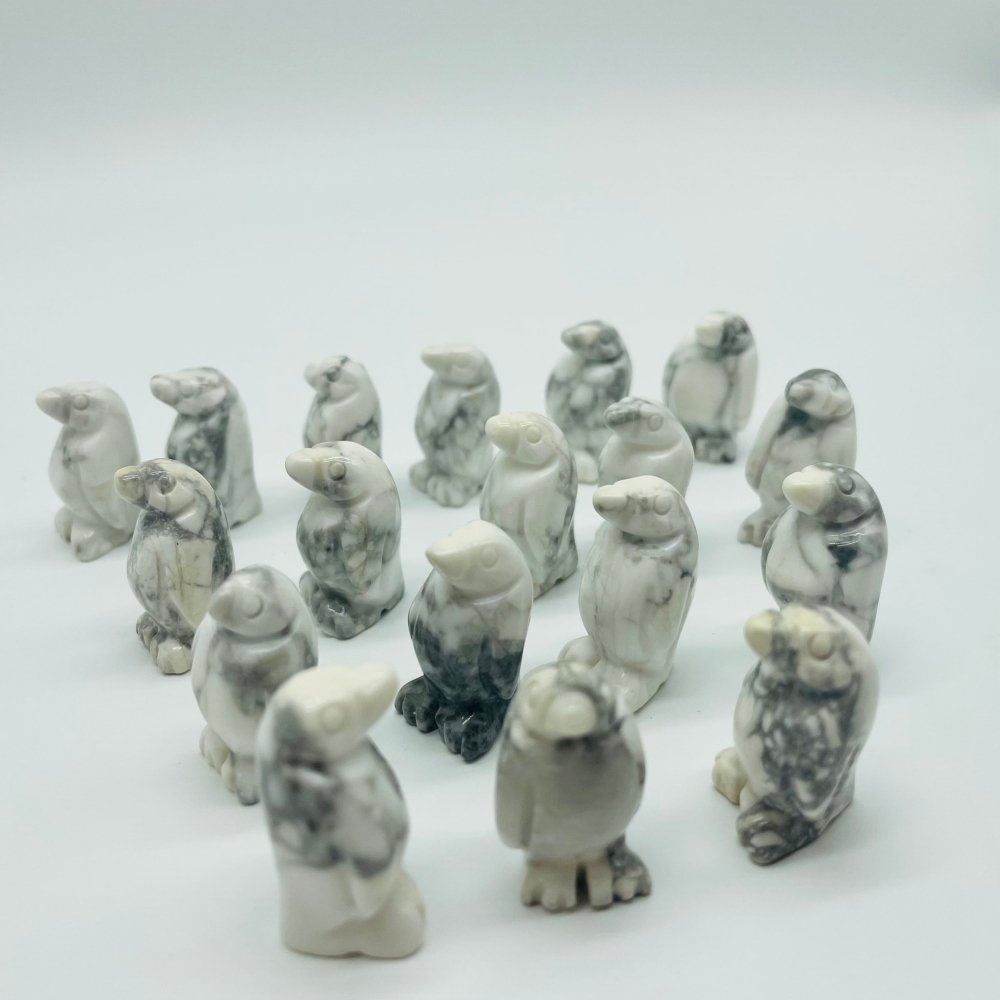 Howlite Penguin Carving Wholesale -Wholesale Crystals