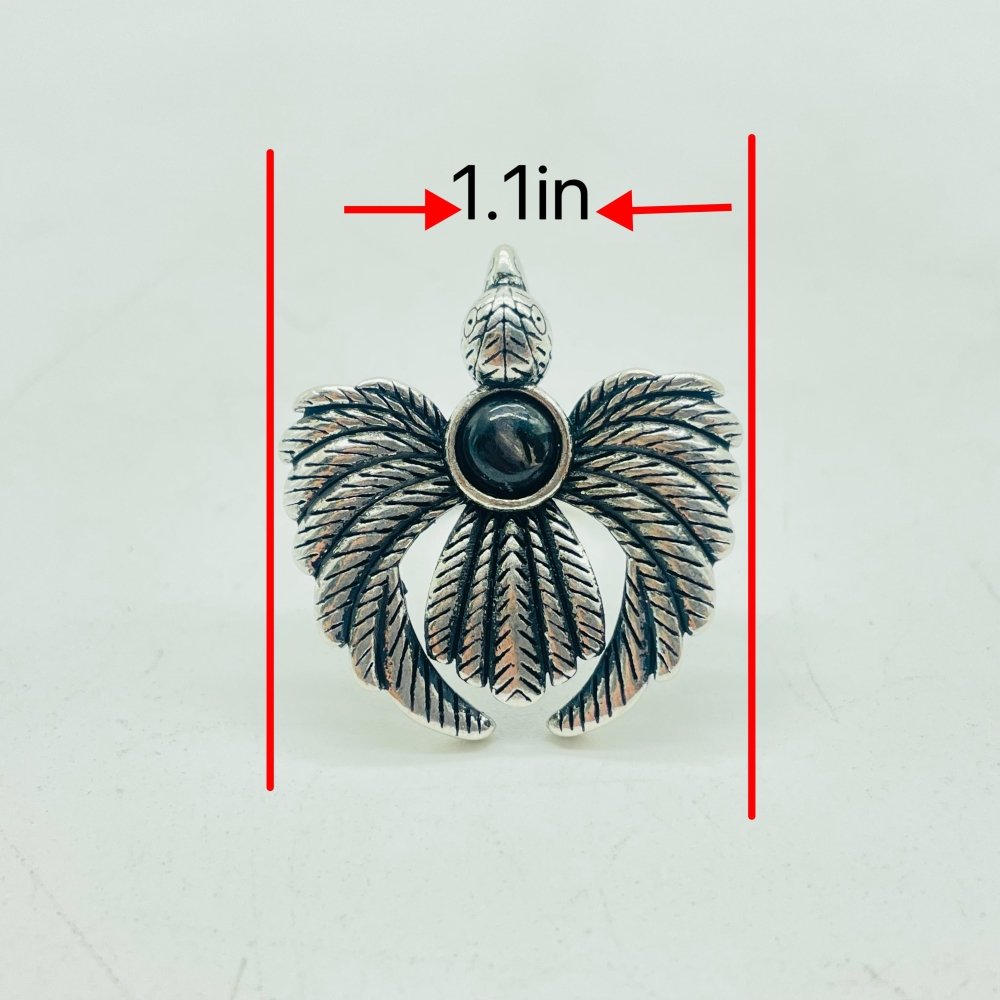 Hypersthene Stone Feather Ring Wholesale -Wholesale Crystals